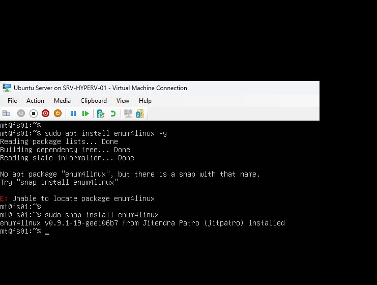 enum4linux installation completed
