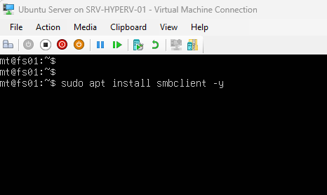 Installing smbclient on Ubuntu Server