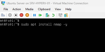 Installing nmap on Ubuntu Server