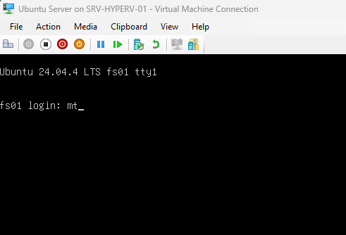 Ubuntu Server logon