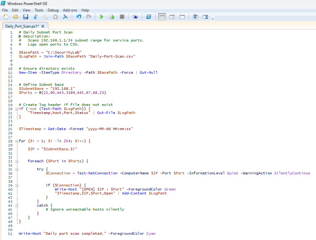 Port scanner 1