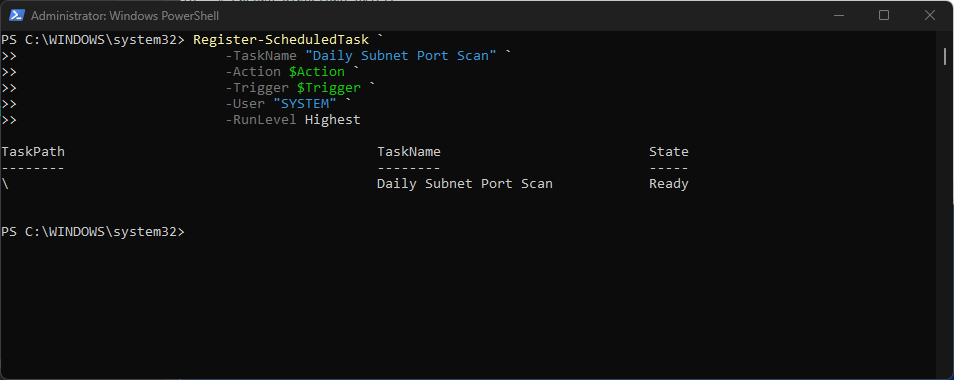 Port scanner 4