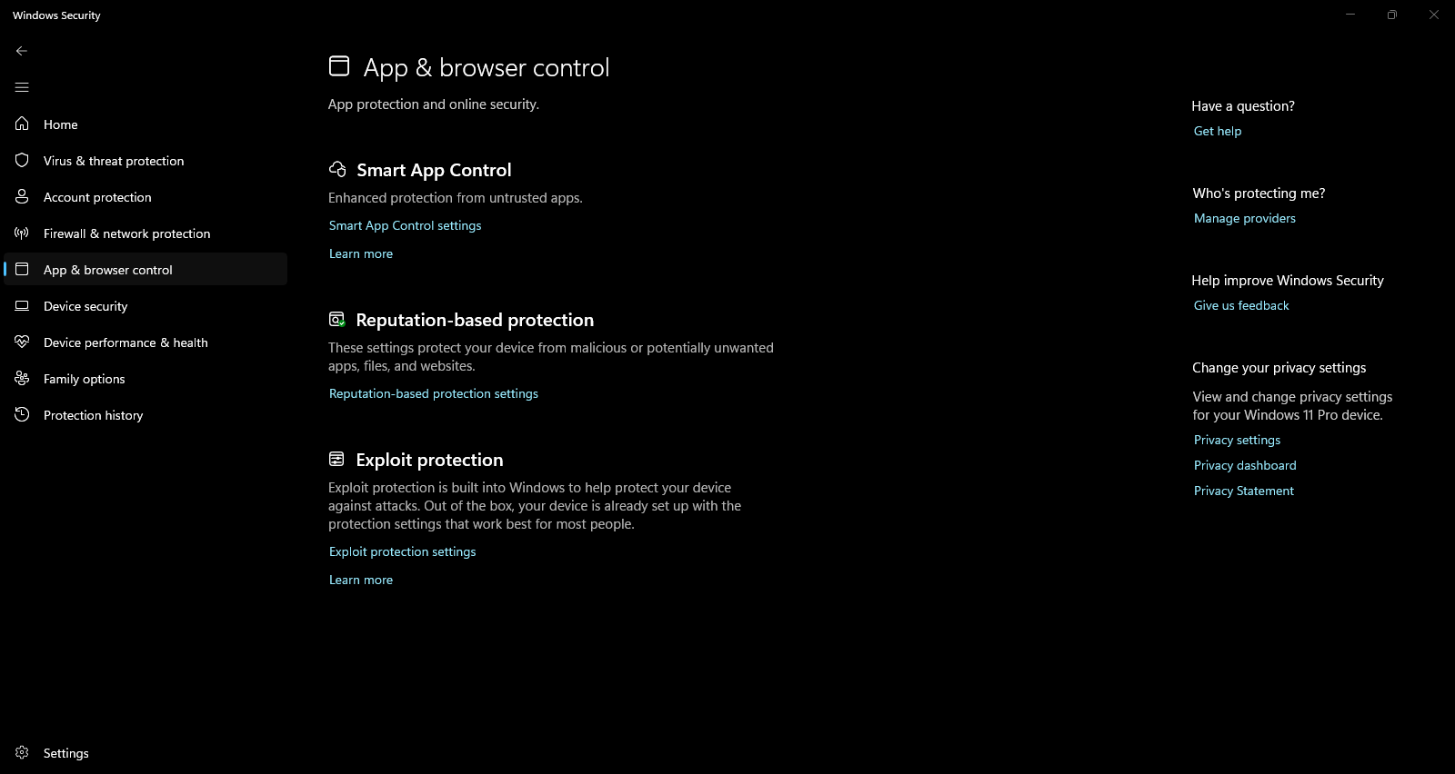 App and browser control