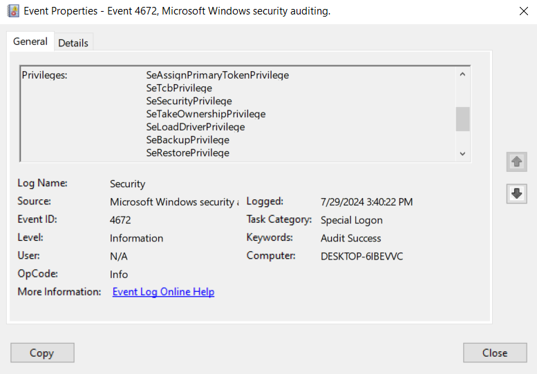 Special privileges 3