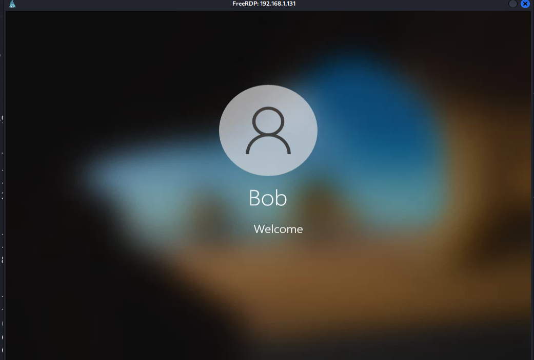 Successful login step 3