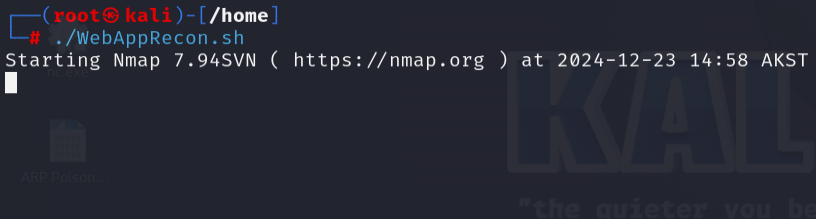 Bash Script Run 1