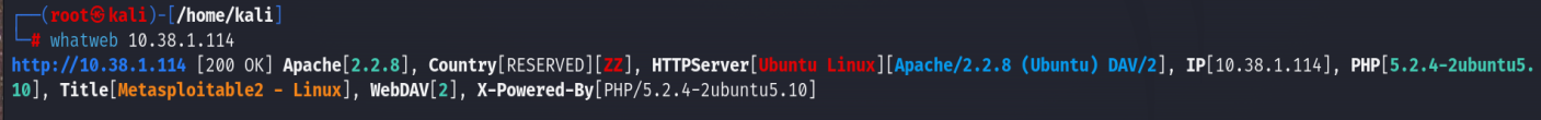 Recon with whatweb