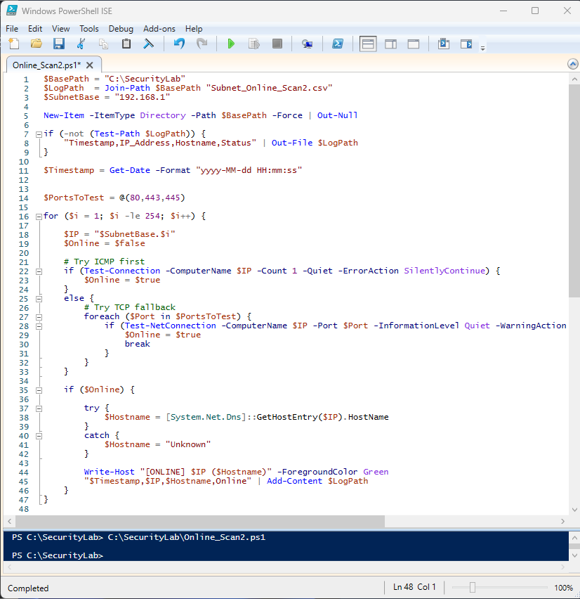 Local IP TCP fallback scan 3
