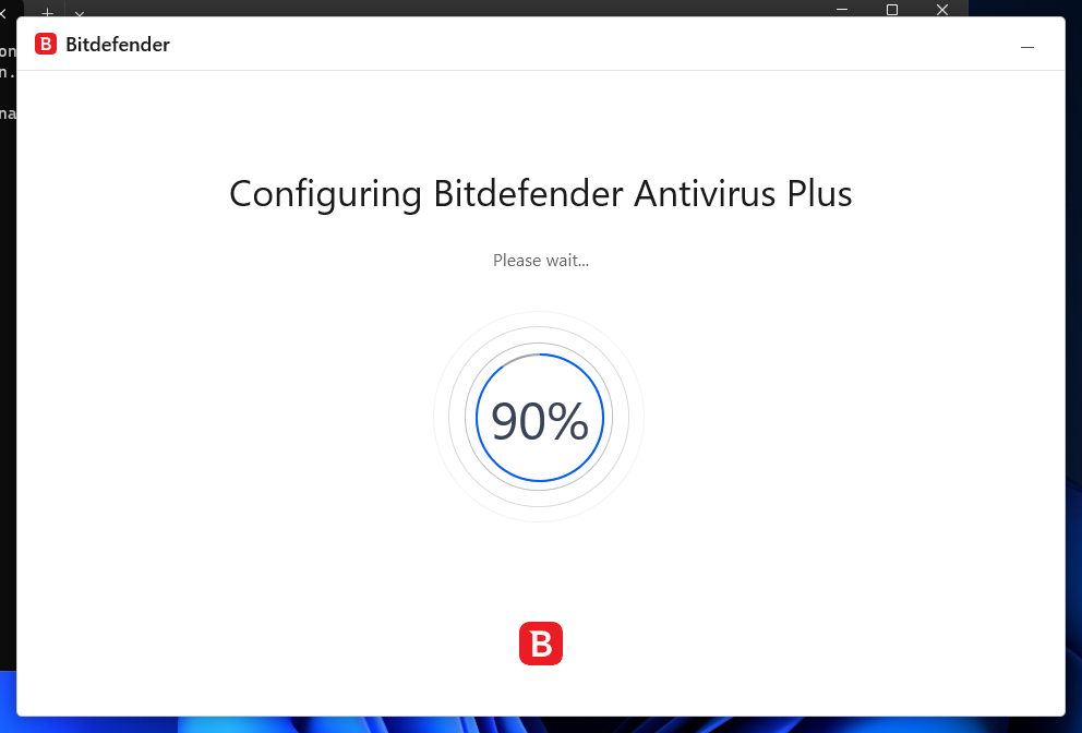 BitDefender setup step 11