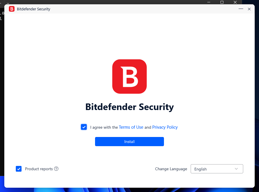 BitDefender setup step 3