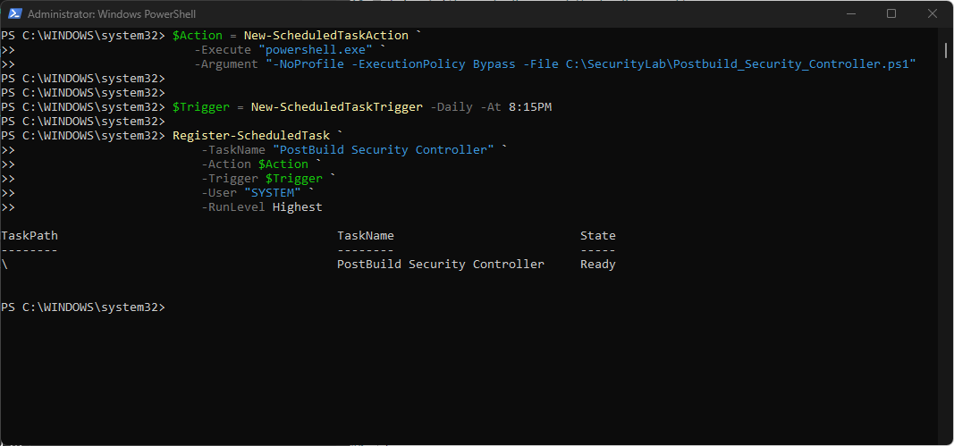 Security controller script 3