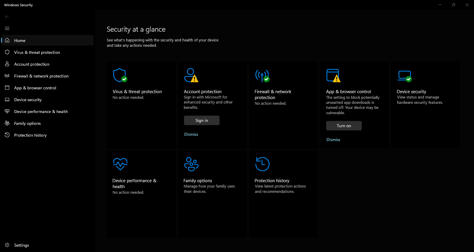 Windows Security at a glance 1
