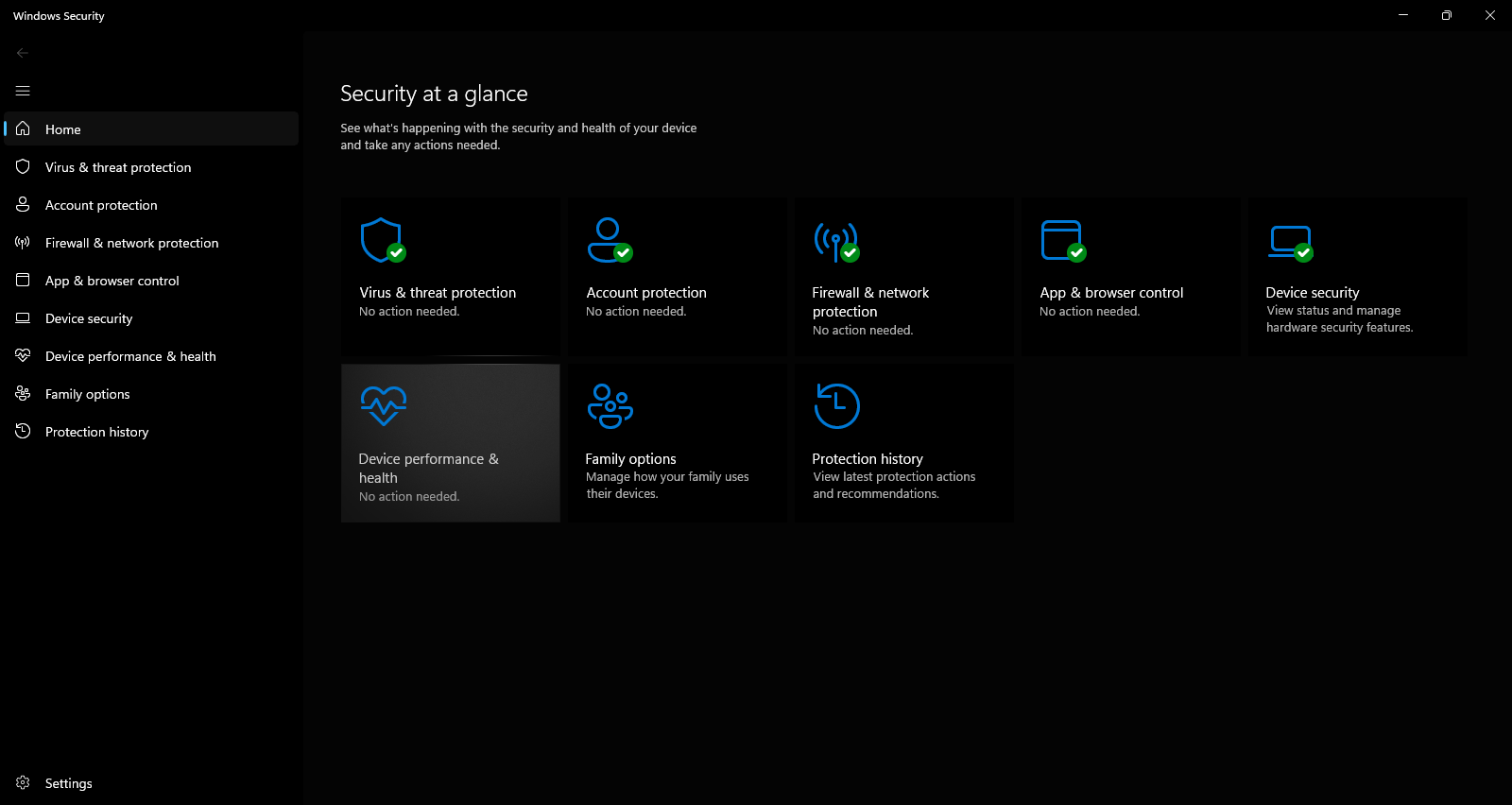 Windows Security at a glance 2