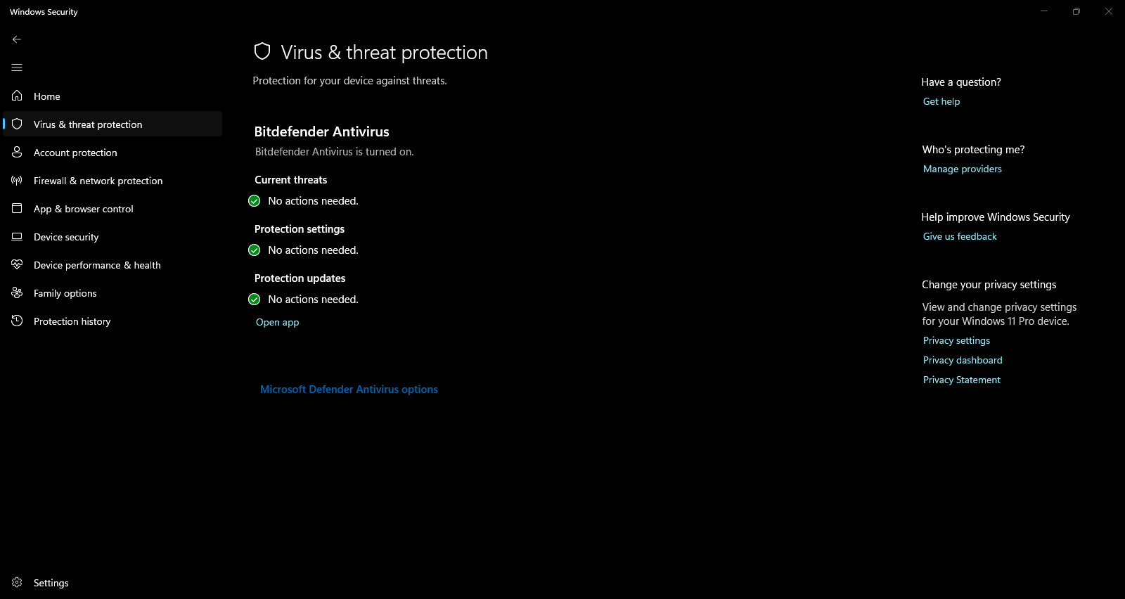 Virus and threat detection