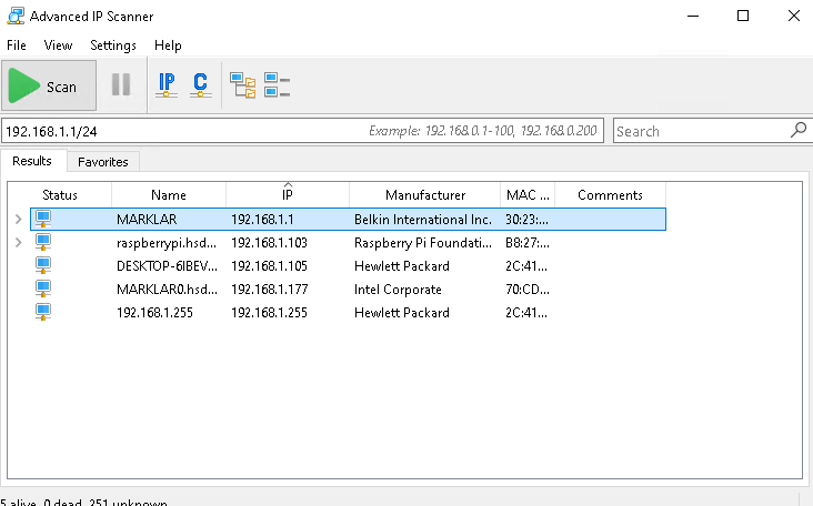 AdvancedIPScanner