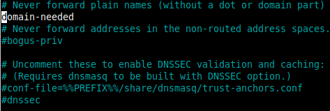 Restarting dnsmasq service